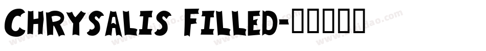 Chrysalis Filled字体转换